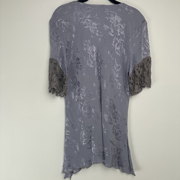 Spencer Alexis Vintage Top Size 16 Purple Floral Lace Y2K Fairy Whimsical - Picture 2 of 10